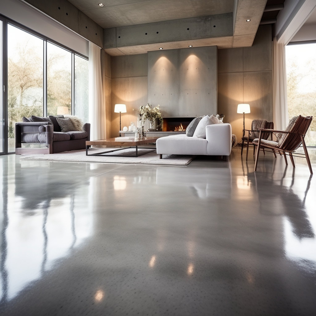 image of topically polished floor